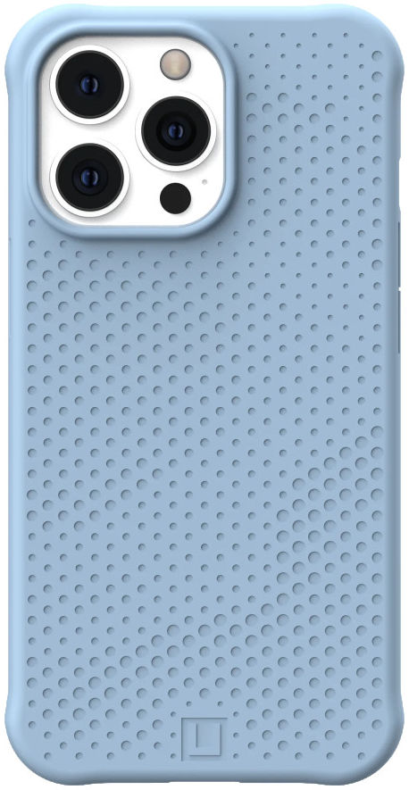 Urban Armor Gear [U] Dot Apple iPhone 13 Pro Hoesje Siliconen Blauw afbeelding 1