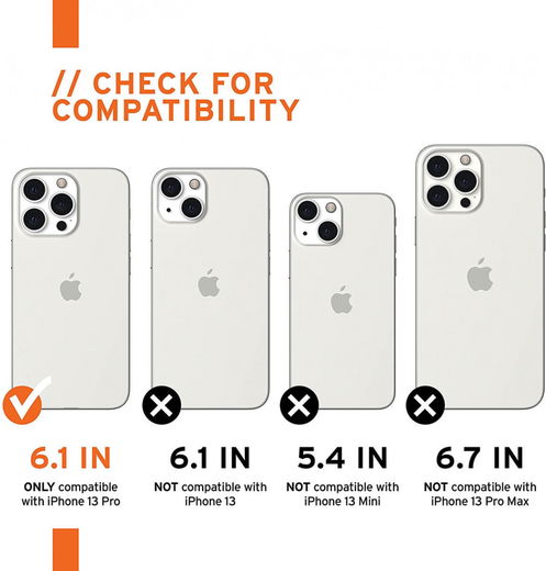 Urban Armor Gear [U] Dot Apple iPhone 13 Pro Hoesje Siliconen Blauw afbeelding 8