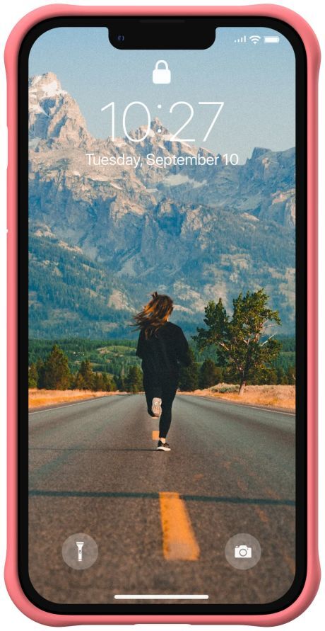 Urban Armor Gear [U] Dot Apple iPhone 13 Pro Hoesje Siliconen Roze afbeelding 3