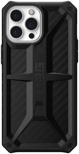 Urban Armor Gear Monarch Series iPhone 13 Pro Max Hoesje Carbon Fiber afbeelding 1