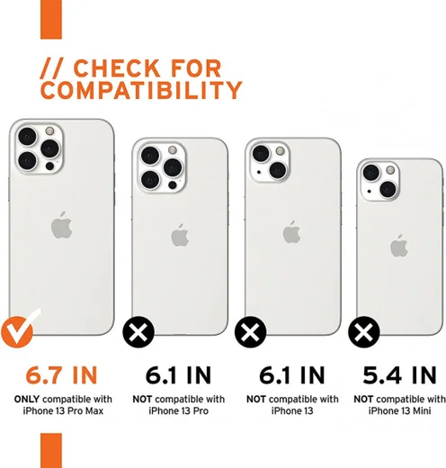 Urban Armor Gear [U] Dot Apple iPhone 13 Pro Max Hoesje Zwart afbeelding 8