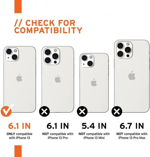 Urban Armor Gear [U] Dot Apple iPhone 13 Hoesje Siliconen Wit afbeelding 8