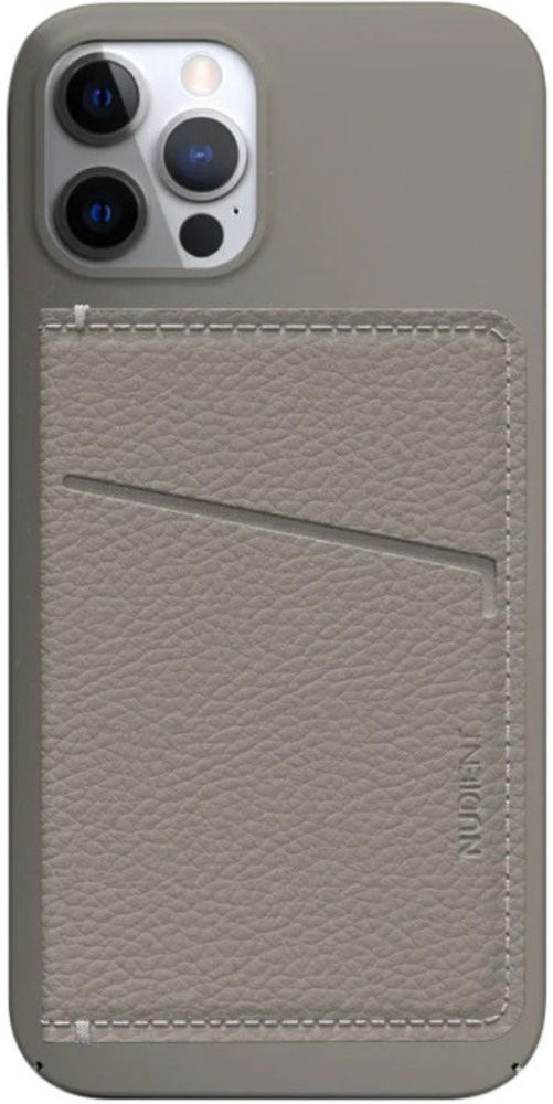 Nudient Echt Leren Kaarthouder/Pasjeshouder voor V3 Thin Cases Beige afbeelding 6