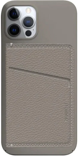 Nudient Echt Leren Kaarthouder/Pasjeshouder voor V3 Thin Cases Beige afbeelding 6