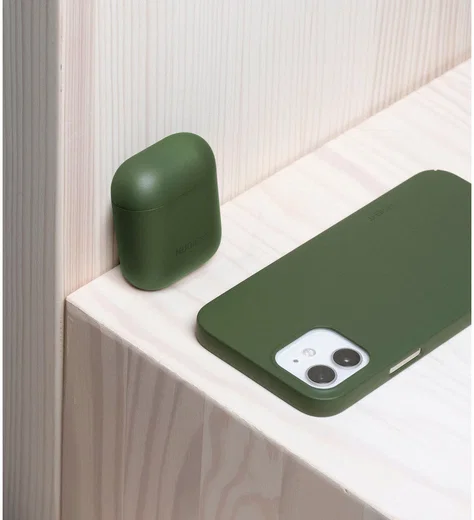Nudient Thin Case V1 Apple AirPods Hoesje Ultradun Groen afbeelding 3