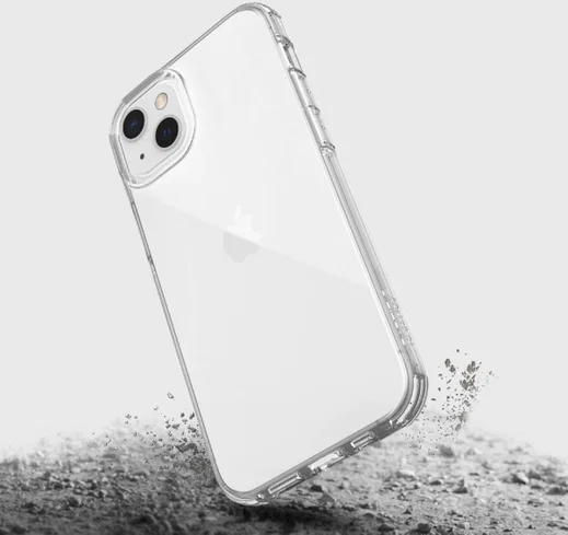 Raptic Clear Apple iPhone 13 Hoesje Back Cover Transparant/Wit afbeelding 7