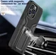 Apple iPhone 13 Pro Hoesje Hybride met Kickstand Back Cover Zwart afbeelding 2