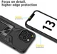 Apple iPhone 13 Pro Hoesje Hybride met Kickstand Back Cover Zwart afbeelding 6
