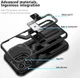 Apple iPhone 13 Pro Hoesje Hybride met Kickstand Back Cover Zwart afbeelding 7