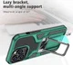 Apple iPhone 13 Pro Hoesje Hybride met Kickstand Back Cover Groen afbeelding 5