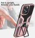 Apple iPhone 13 Pro Max Hoesje Hybride Back Cover Kickstand Rose Goud afbeelding 4