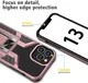 Apple iPhone 13 Pro Max Hoesje Hybride Back Cover Kickstand Rose Goud afbeelding 6