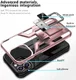 Apple iPhone 13 Pro Max Hoesje Hybride Back Cover Kickstand Rose Goud afbeelding 7