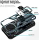 Apple iPhone 13 Mini Hoesje Hybride Back Cover Kickstand Blauw afbeelding 7