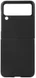 Samsung Galaxy Z Flip 3 Hoesje Back Cover Echt Leer Zwart afbeelding 1