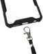 Samsung Galaxy A22 5G Hoesje met Koord Back Cover Keycord Zwart afbeelding 3