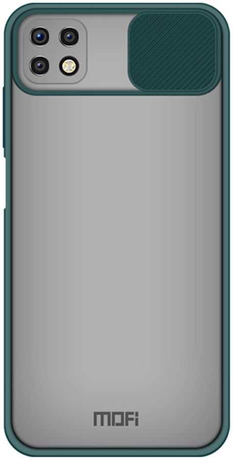 MOFI Samsung Galaxy A22 5G Hoesje Camera Slider Back Cover Groen afbeelding 1