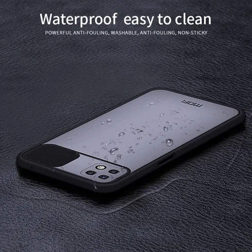 MOFI Samsung Galaxy A22 5G Hoesje Camera Slider Back Cover Groen afbeelding 5