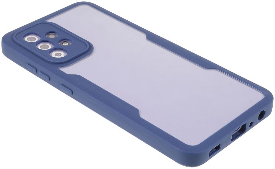 Samsung Galaxy A52 / A52S Hoesje Full Protect 360° Hybride Cover Blauw afbeelding 5