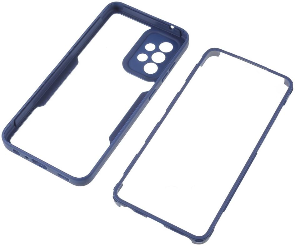 Samsung Galaxy A52 / A52S Hoesje Full Protect 360° Hybride Cover Blauw afbeelding 4