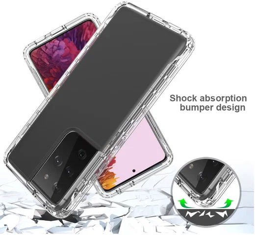 Samsung Galaxy S21 Ultra Hoesje Volledig Schokbestendig Cover Zwart afbeelding 2