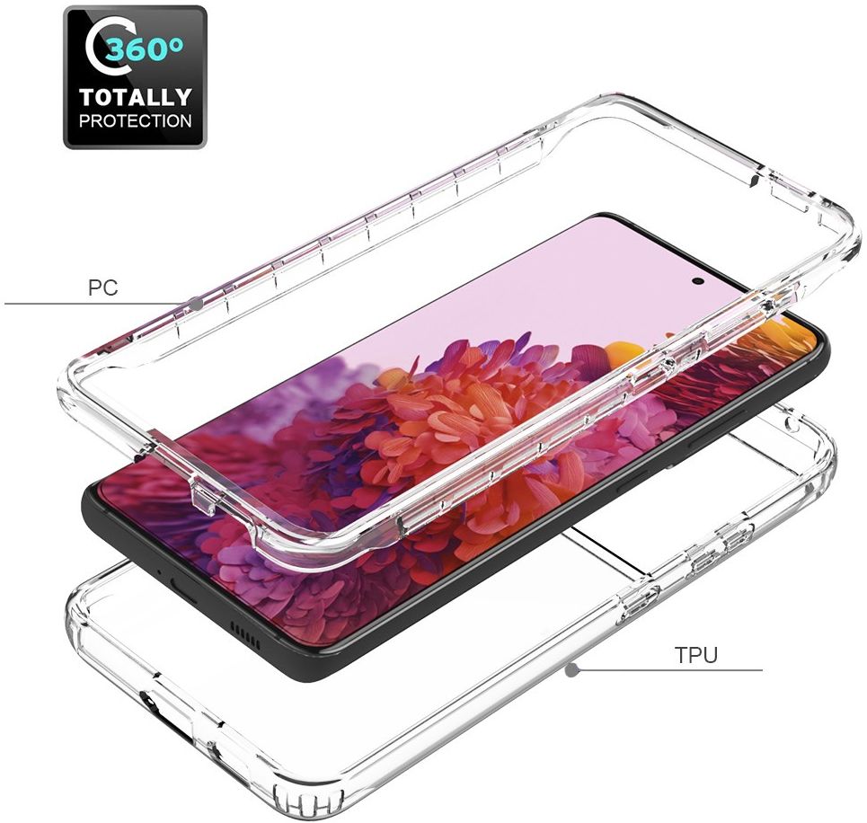 Samsung Galaxy S21 Ultra Hoesje Volledig Schokbestendig Cover Zwart afbeelding 4