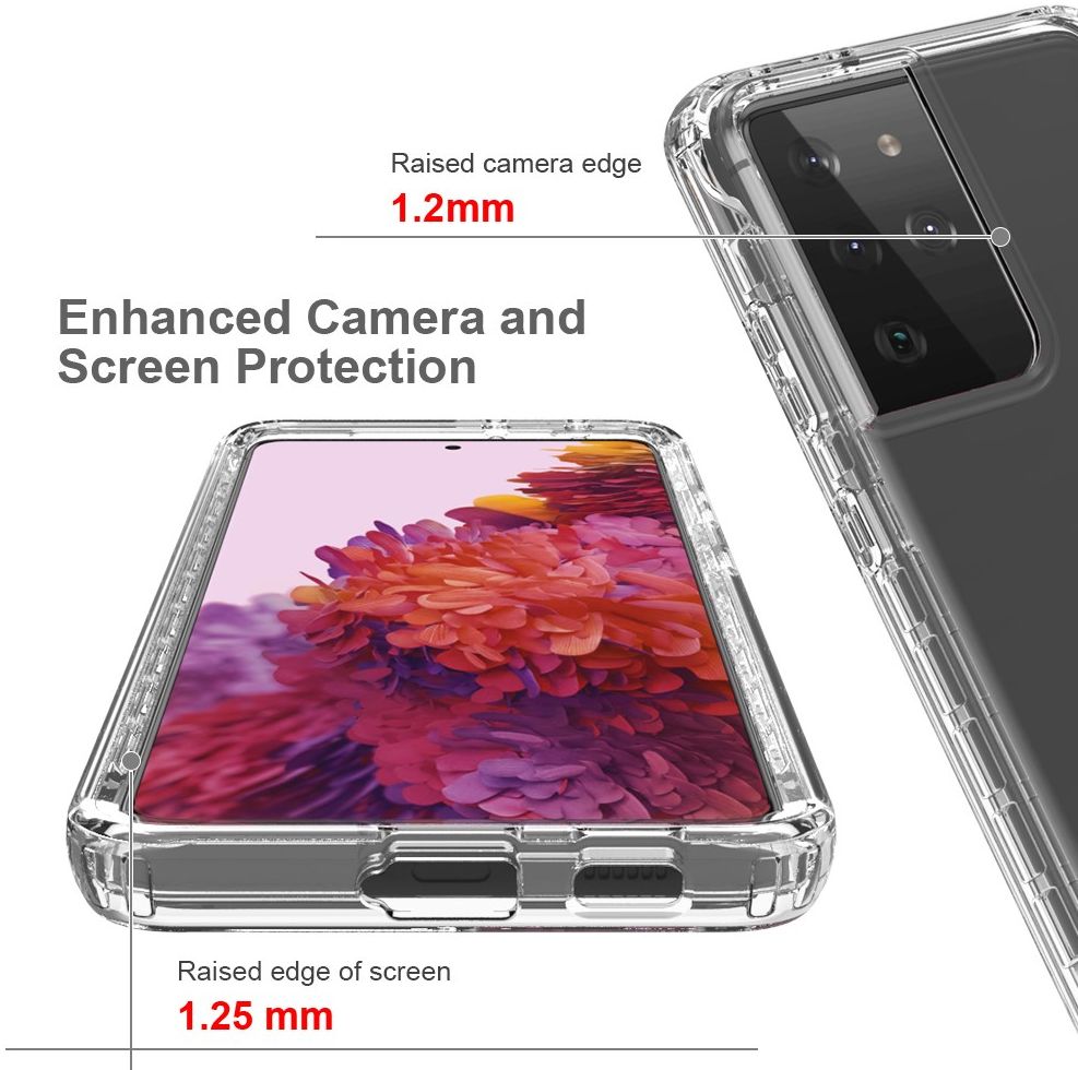 Samsung Galaxy S21 Ultra Hoesje Volledig Schokbestendig Cover Zwart afbeelding 5