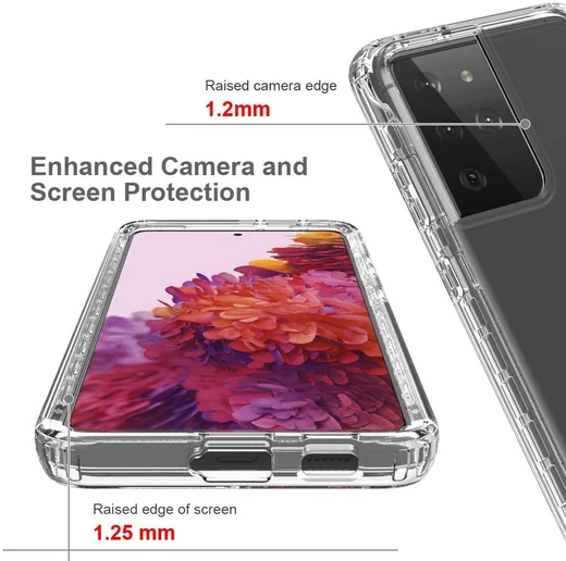 Samsung Galaxy S21 Ultra Hoesje Volledig Schokbestendig Cover Zwart afbeelding 5