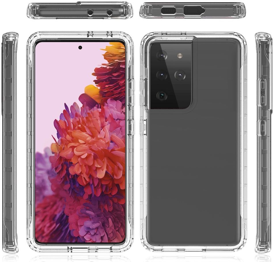 Samsung Galaxy S21 Ultra Hoesje Volledig Schokbestendig Cover Zwart afbeelding 7