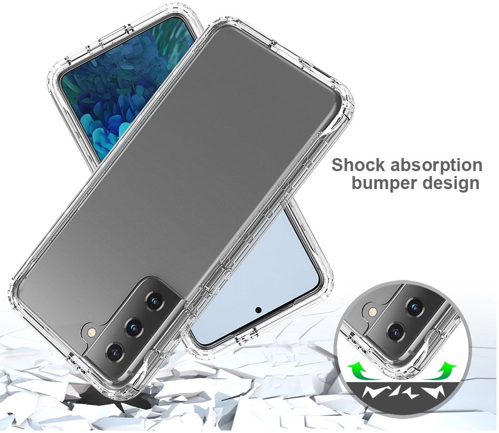 Samsung Galaxy S21 Hoesje Volledig Schokbestendig Hybride Cover Clear afbeelding 2