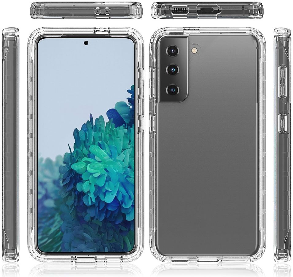 Samsung Galaxy S21 Hoesje Volledig Schokbestendig Hybride Cover Clear afbeelding 7