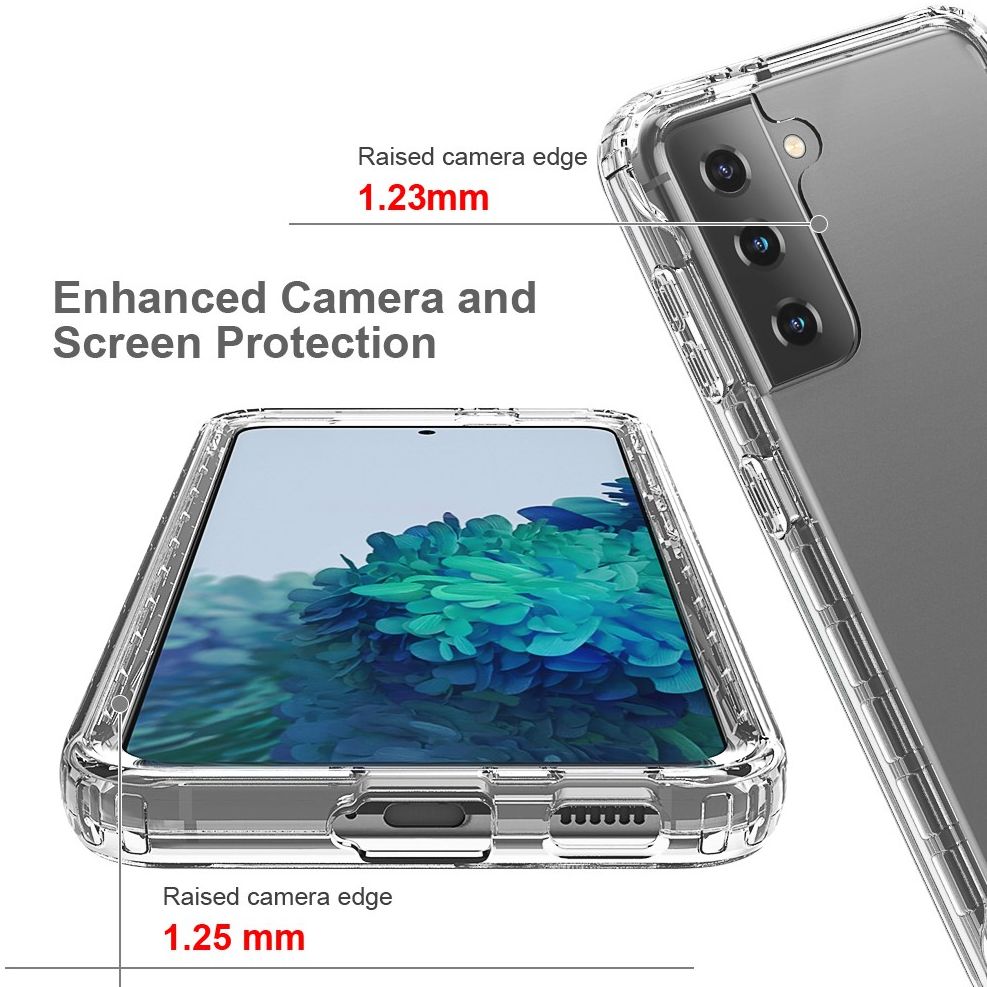 Samsung Galaxy S21 Hoesje Volledig Schokbestendig Hybride Cover Zwart afbeelding 5