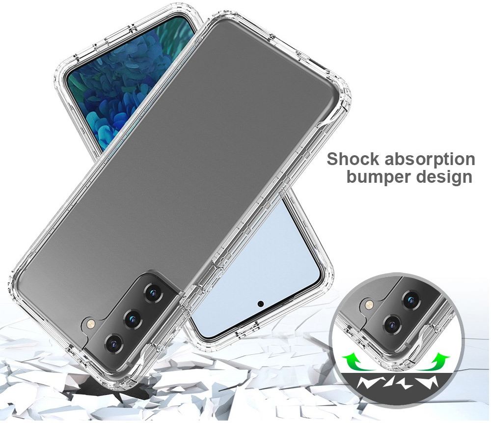 Samsung Galaxy S21 Plus Hoesje Volledig Schokbestendig Zwart afbeelding 2