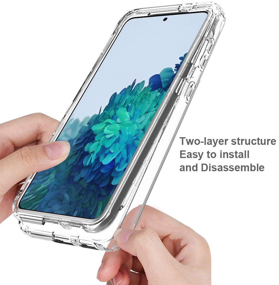 Samsung Galaxy S21 Plus Hoesje Volledig Schokbestendig Zwart afbeelding 6
