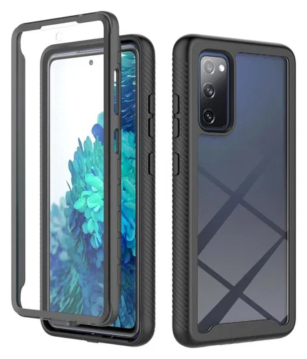 Samsung Galaxy S20 FE Hoesje Full Protect 360° Cover Hybride Zwart afbeelding 1