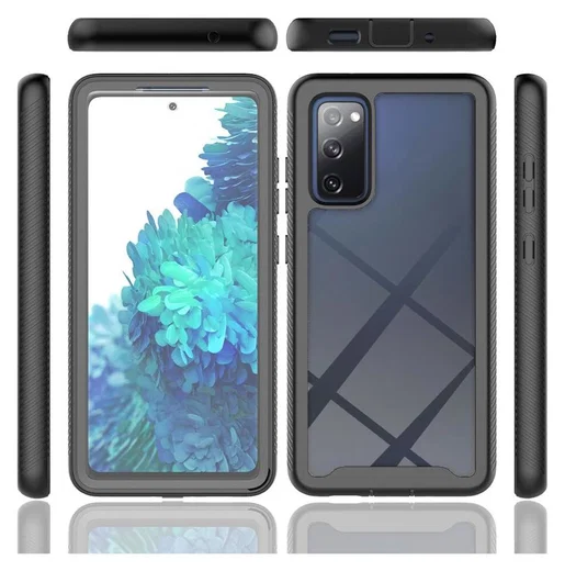 Samsung Galaxy S20 FE Hoesje Full Protect 360° Cover Hybride Zwart afbeelding 8