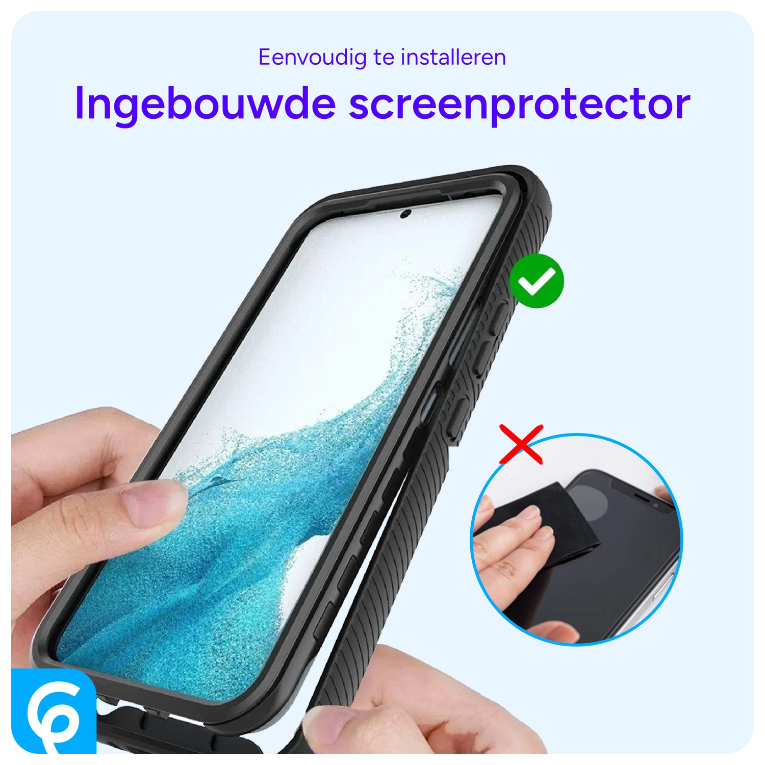 Samsung Galaxy S20 FE Hoesje Full Protect 360° Cover Hybride Zwart afbeelding 6