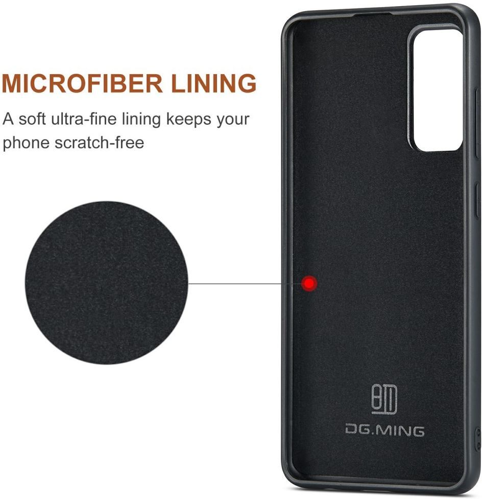 DG Ming Samsung Galaxy S20 FE Hoesje met Magnetische Kaarthouder Bruin afbeelding 5