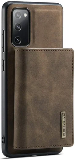 DG Ming Samsung Galaxy S20 FE Hoesje met Magnetische Kaarthouder Bruin afbeelding 1