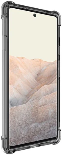 Imak Google Pixel 6 Hoesje Dun TPU met Screen Protector Transparant Zwart afbeelding 2