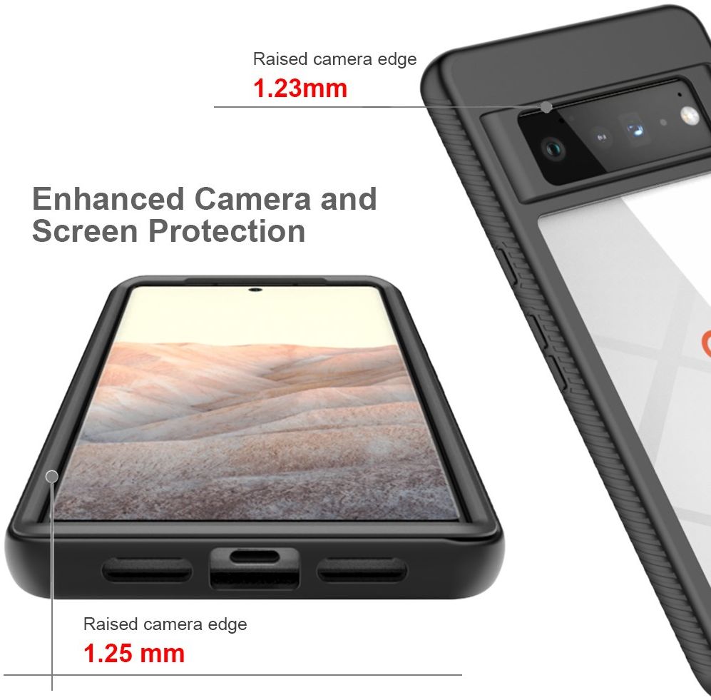 Google Pixel 6 Pro Hoesje Volledig Schokbestendig Cover Blauw afbeelding 5