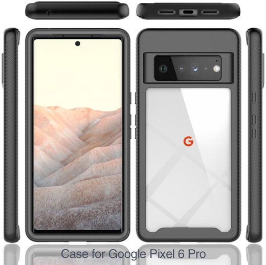 Google Pixel 6 Pro Hoesje Volledig Schokbestendig Cover Blauw afbeelding 7