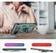 Google Pixel 6 Hoesje Hybride met Kickstand Back Cover Groen afbeelding 2