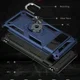 Google Pixel 6 Pro Hoesje Hybride met Kickstand Back Cover Blauw afbeelding 3
