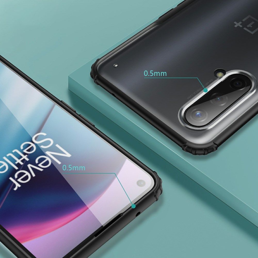 OnePlus CE 5G Hoesje Hybride Back Cover Matte Transparant afbeelding 5