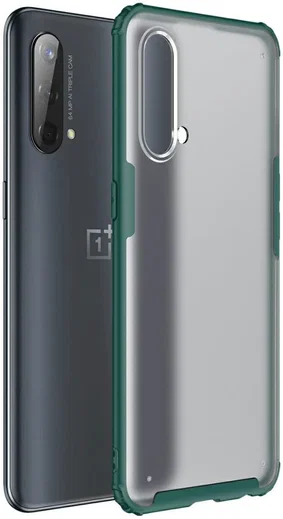 OnePlus CE 5G Hoesje Hybride Back Cover Matte Transparant Groen afbeelding 1