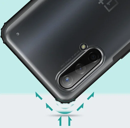OnePlus CE 5G Hoesje Hybride Back Cover Matte Transparant Groen afbeelding 4