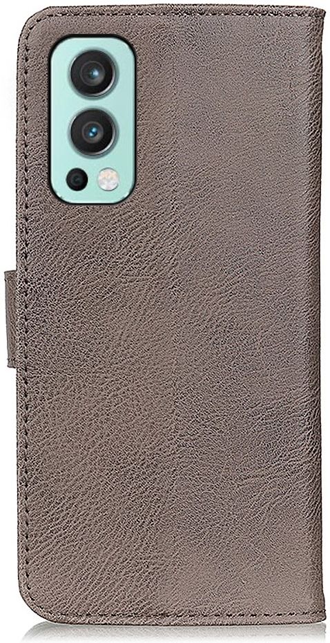 KHAZNEH OnePlus Nord 2 Hoesje Portemonnee Book Case Grijs afbeelding 5