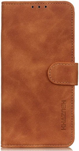 KHAZNEH OnePlus Nord 2 5G Hoesje Retro Wallet Book Case Bruin afbeelding 2