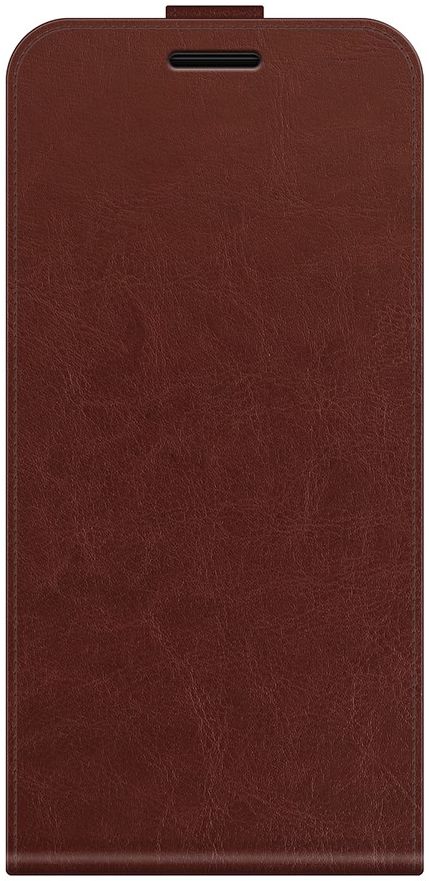 OnePlus Nord 2 5G Hoesje Verticale Flip Wallet Case Kunstleer Bruin afbeelding 8